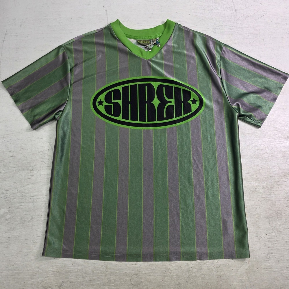 Shrek & Donkey Football Soccer Jersey Dreamworks Animation MAD Engine Men's Sz M